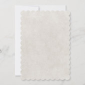 Blüten und Vögel Dusche für Babys Einladung (Rückseite)