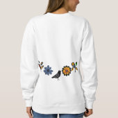 Blüten und Vögel Sweatshirt (Rückseite)