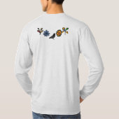 Blüten und Vögel T-Shirt (Rückseite)