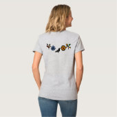 Blüten und Vögel T-Shirt (Rückseite Vollansicht)