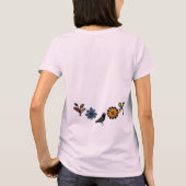 Blüten und Vögel T-Shirt (Rückseite)