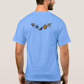 Blüten und Vögel T-Shirt (Rückseite)