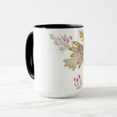 Blüten und Vögel Tasse (Vorderseite Links)