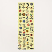 Blüten und Vögel Yogamatte (Vorderseite)