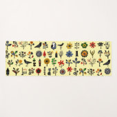 Blüten und Vögel Yogamatte (Vorderseite (Horizontal))