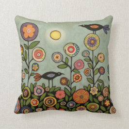 Blüten und Vogelknochen-Kissen in 3 Größen Kissen