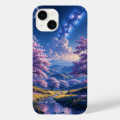 Blüten unter einem Sternenhimmel Case-Mate iPhone Hülle (Rückseite)
