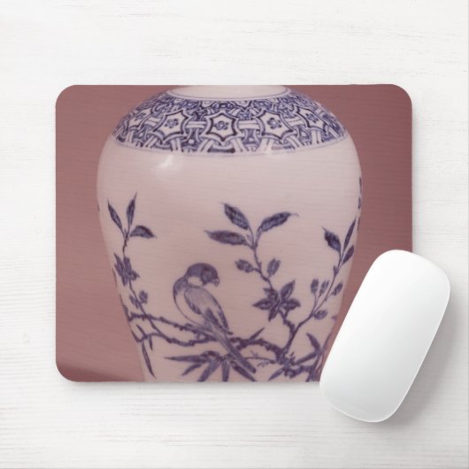 Blüten-Vase, Ming-Dynastie Mousepad (Mit Mouse)