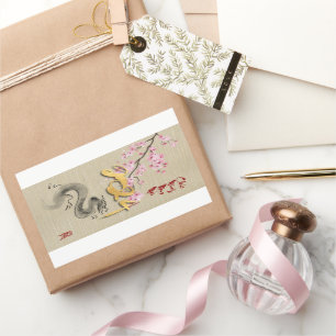 Blüten Vietnamesisches Neujahr des Drachen RcS Rechteckiger Aufkleber