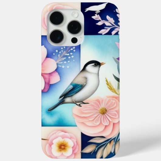 Blüten & Vögel Case-Mate iPhone Hülle (Rückseite)