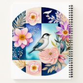 Blüten & Vögel Notizblock (Rückseite)