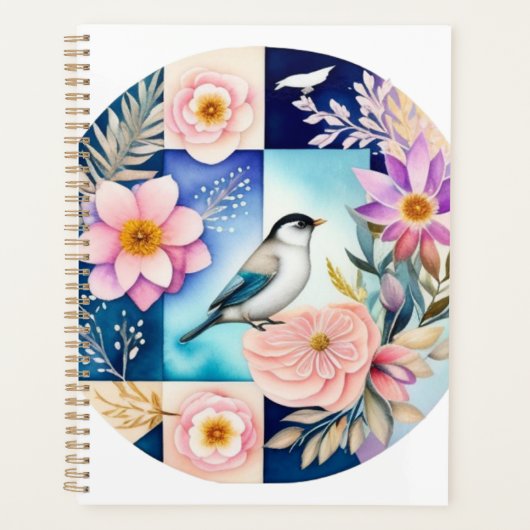 Blüten & Vögel Planer (Vorderseite)