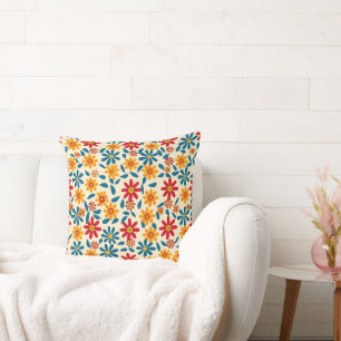 Blüten von Joy 20x20 Throw Kissen