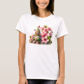 Blüten Wasserfarbener Garten T-Shirt (Vorderseite)