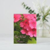 Blüten werden bald gut postkarte (Stehend Vorderseite)