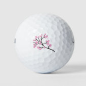 Blüten Zweig Kirsche Blumenbaum Blume Naturbaum. Golfball (Vorderseite)