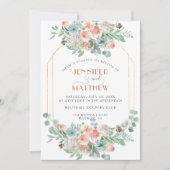 BlütenApricot | Einladung (Vorderseite)