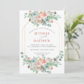 BlütenApricot | Einladung (Stehend Vorderseite)