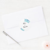 Blütenaufkleber Runder Aufkleber (Umschlag)