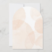 Blütenbaby, botanisch-orangefarbene Babydusche Einladung (Rückseite)