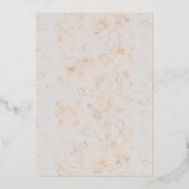 Blütenbaby Folieneinladung (Rückseite)