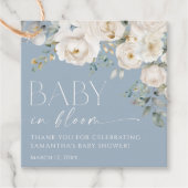 Blütenbaby in Blütendusche Geschenkanhänger (Vorderseite)