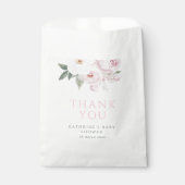 Blütenbaby in rosa Blütendusche Geschenktütchen (Vorderseite)