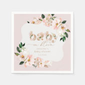 Blütenbaby Wildblumen rot Rosa Servietten (Vorderseite)