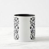 Blütenbaum #5 Schwarz und Weiß Tasse (Zentrum)
