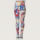 Blütenbaum abstrakt leggings (Vorderseite)