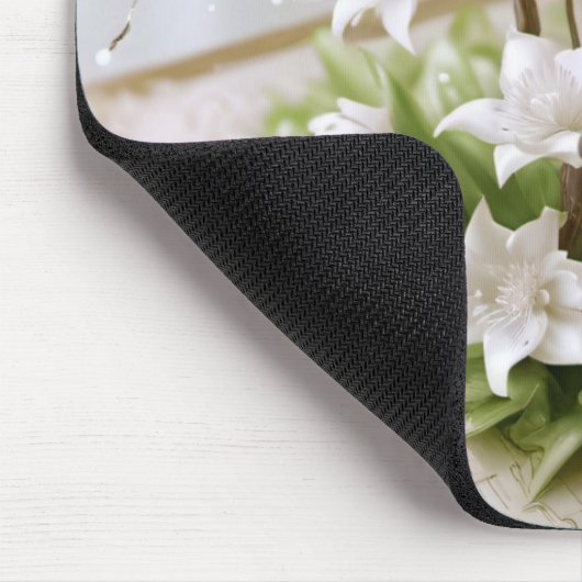 Blütenbaum aus einem Buch Mousepad (Ecke)