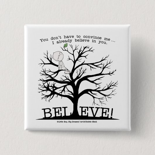 Blütenbaum Button (Vorderseite)