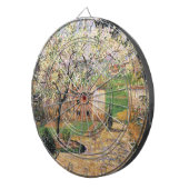 Blütenbaum, Eragny Camille Pissarro Dartscheibe (Vorderseite rechts)