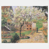 Blütenbaum, Eragny Camille Pissarro Fleecedecke (Vorderseite (Horizontal))