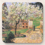 Blütenbaum, Eragny Camille Pissarro Getränkeuntersetzer (Vorderseite)