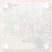 Blütenbaum, Eragny Camille Pissarro Glasuntersetzer (Rückseite)