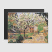 Blütenbaum, Eragny Camille Pissarro Magnetkarte (Vorne/Hinten)