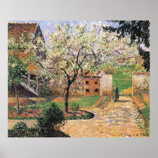 Blütenbaum, Eragny Camille Pissarro Poster (Vorne)