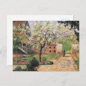 Blütenbaum, Eragny Camille Pissarro Postkarte (Vorne/Hinten)