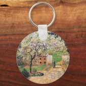 Blütenbaum, Eragny Camille Pissarro Schlüsselanhänger (Vorderseite)