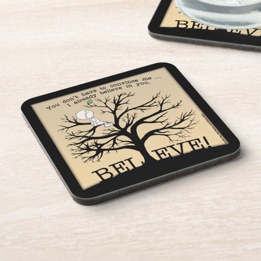 Blütenbaum Getränkeuntersetzer (Linke Seite)