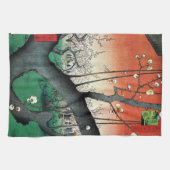 Blütenbaum, Hiroshige Geschirrtuch (Horizontal)