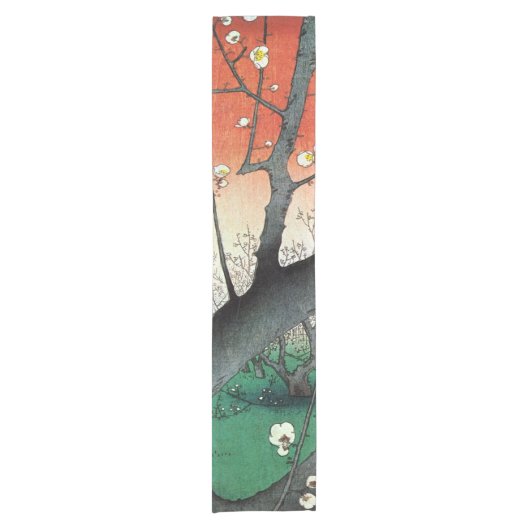 Blütenbaum, Hiroshige Kurzer Tischläufer (Vorderseite)