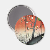 Blütenbaum, Hiroshige Magnet (Vorderseite/Rückseite)