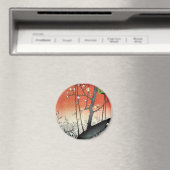 Blütenbaum, Hiroshige Magnet (In Situ (Geschirrspüler))