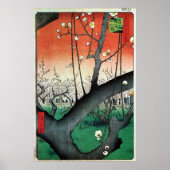 Blütenbaum, Hiroshige Poster (Vorne)