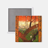 Blütenbaum (Hiroshige) Van Gogh Fine Art Magnet (Vorderseite/Rückseite)