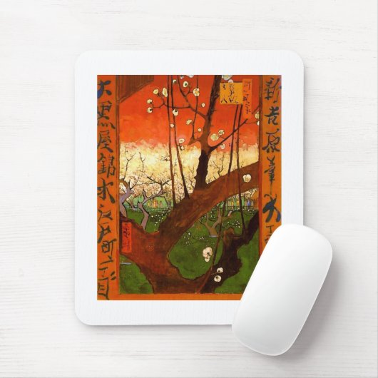 Blütenbaum (Hiroshige) Van Gogh Fine Art Mousepad (Mit Mouse)
