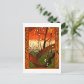 Blütenbaum (Hiroshige) Van Gogh Fine Art Postkarte (Stehend Vorderseite)