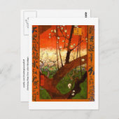 Blütenbaum (Hiroshige) Van Gogh Fine Art Postkarte (Vorne/Hinten)